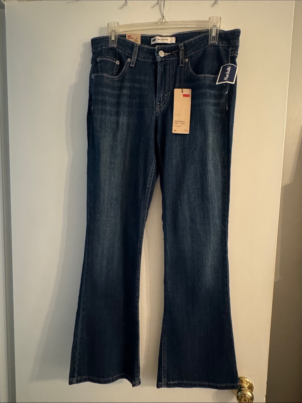 Women's Dark Blue Bootcut Jeans Levi’s 518 Superlow